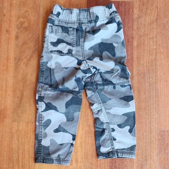 OshKosh B'gosh Toddler Gray Camo Cargo Pants Size 2T - Picture 8 of 8